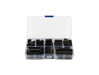 Kit 66 pe&ccedil;as soquetes para encaixe de CI passo 2,54 mm - Imagem 1