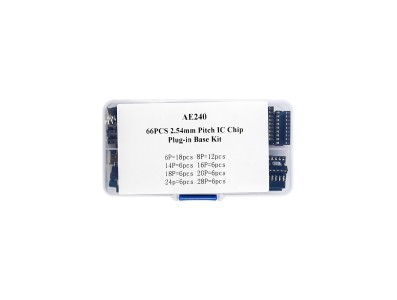 Kit 66 pe&ccedil;as soquetes para encaixe de CI passo 2,54 mm - Imagem 6
