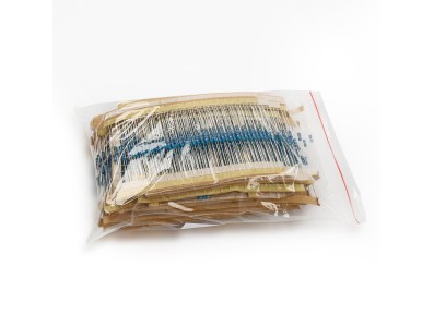 Kit 1.500 resistores de filme met&aacute;lico, 75 valores &times; 20 unidades, 1/4W, toler&acirc;ncia 1% - Imagem 3