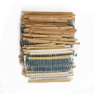Kit 1.500 resistores de filme met&aacute;lico, 75 valores &times; 20 unidades, 1/4W, toler&acirc;ncia 1%