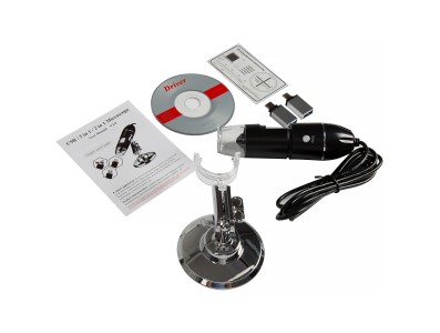 Microsc&oacute;pio digital USB 1000X, c&acirc;mera endosc&oacute;pica com 8 LEDs e adaptadores micro USB e USB-C - Imagem 5