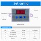 Controlador de Temperatura Digital XH-W3002 AC110-220V 1500W Termostato Microcomputador com cabo de 1 m para Arduino - Thumb - 2