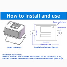Controlador de Temperatura Digital XH-W3002 AC110-220V 1500W Termostato Microcomputador com cabo de 1 m para Arduino
