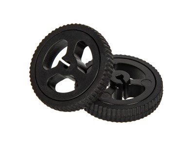 Roda/Pneu 3PI miniQ 34 mm, preta, para motor N20, acess&oacute;rio para Arduino - Imagem 2