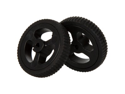 Roda/Pneu 3PI miniQ 34 mm, preta, para motor N20, acess&oacute;rio para Arduino - Imagem 3