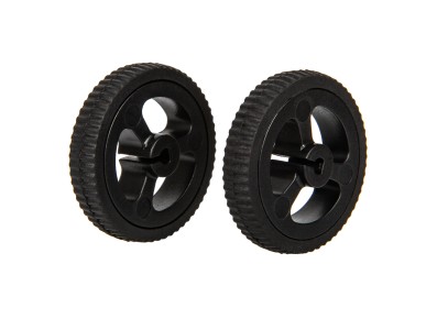 Roda/Pneu 3PI miniQ 34 mm, preta, para motor N20, acess&oacute;rio para Arduino - Imagem 4