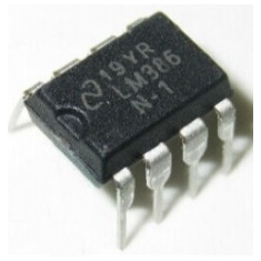 Amplificador de &aacute;udio mono LM386N (DIP8), acess&oacute;rio Arduino