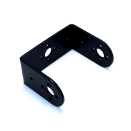 Suporte em U curto preto (bracket)