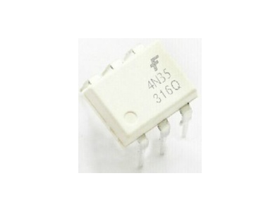 Optoacoplador 4N35 com fototransistor, encapsulamento DIP-6 - Imagem 1