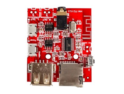 M&oacute;dulo decodificador MP3 Bluetooth 4.1, placa receptora de &aacute;udio com controle remoto para Arduino Shield (AH) - Imagem 1