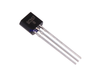 Transistor PNP BC557, encapsulamento TO-92 - Imagem 1