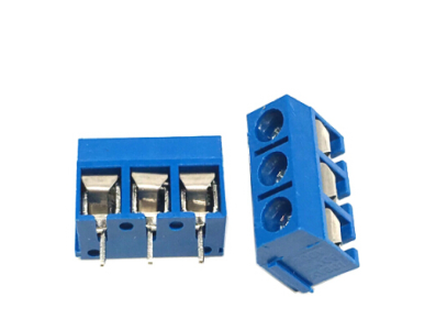 Terminal de parafuso KF301 3 pinos 5,08 mm azul - Imagem 1