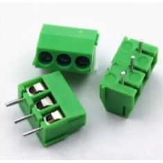 Bloco de terminais de parafuso para PCB 3 pinos 3,5 mm pinos retos