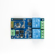 M&oacute;dulo Rel&eacute; 2 Canais DC 12V com Bluetooth e controle remoto por celular via Internet