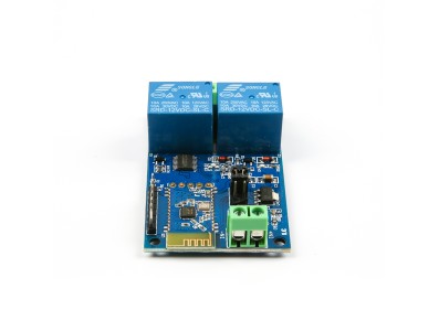 M&oacute;dulo Rel&eacute; 2 Canais DC 12V com Bluetooth e controle remoto por celular via Internet - Imagem 5