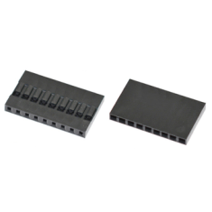 Conector Dupont f&ecirc;mea 1x9 pinos 2,54 mm