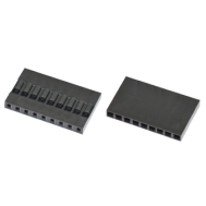 Conector Dupont f&ecirc;mea 1x9 pinos 2,54 mm