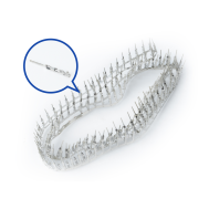 Conector Dupont macho 2,54 mm tipo Reed