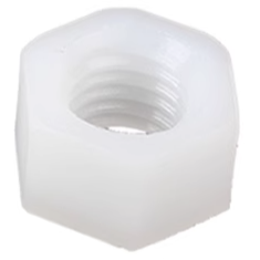 Porca de nylon branca M3 para Arduino