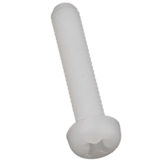 Parafuso de nylon branco M3 x 12 mm