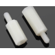 Espa&ccedil;ador de nylon branco M3 30+6 mm - Thumb - 1