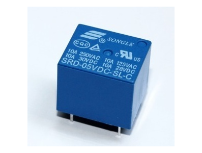 Rel&eacute; de pot&ecirc;ncia SRD-05VDC-SL-C 5 pinos (5VDC) - Imagem 1