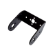 Suporte em U diagonal para servo, preto - Thumb - 1