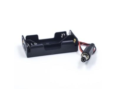 Porta pilhas 2 x AA sem tampa com conector DC - Imagem 5