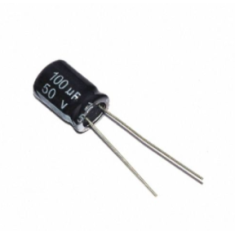 Capacitor eletrol&iacute;tico 100 &micro;F 50 V
