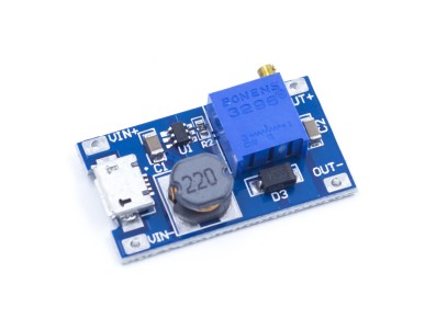 M&oacute;dulo conversor DC-DC Step-Up MT3608 XY-016 2A m&aacute;x. - Imagem 3