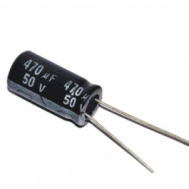 Capacitor eletrol&iacute;tico 470 &micro;F 50 V 10 x 17 mm, acess&oacute;rio Arduino