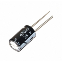 Capacitor eletrol&iacute;tico de alum&iacute;nio 470 &micro;F 35 V 10 x 17 mm, acess&oacute;rio para Arduino