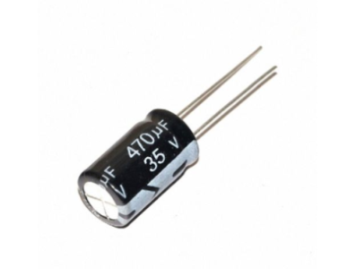 Capacitor eletrol&iacute;tico de alum&iacute;nio 470 &micro;F 35 V 10 x 17 mm, acess&oacute;rio para Arduino - Imagem 1