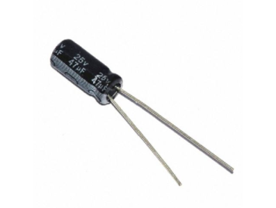 Capacitor eletrol&iacute;tico de alum&iacute;nio 47 &micro;F 25 V 5 x 11 mm, acess&oacute;rio para Arduino - Imagem 1