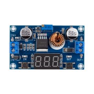 M&oacute;dulo DC-DC XL4015 conversor step-down ajust&aacute;vel 5A 75W com volt&iacute;metro e display digital 3 bits