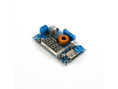 Conversor DC-DC XL4015 Step-down ajust&aacute;vel 5A 75W com volt&iacute;metro display digital de 4 bits - Imagem 3