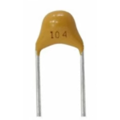 Capacitores cer&acirc;micos multicamadas 104 (0,1 &micro;F / 100 nF)