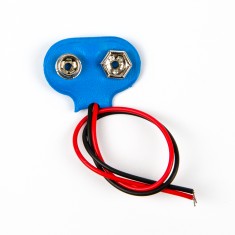 Conector para bateria 9V azul