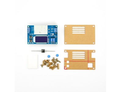 M&oacute;dulo conversor DC-DC Buck Step-Down ajust&aacute;vel 0-32V 12A com corrente constante e display LCD - Imagem 2
