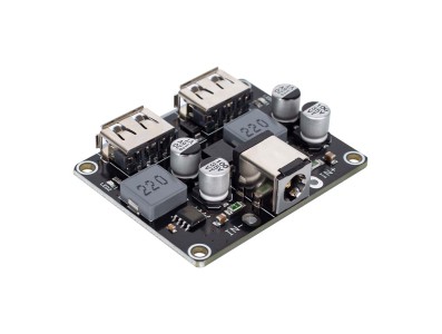 M&oacute;dulo Conversor DC-DC Buck Step-Down 2 Canais USB QC3.0/QC2.0 6-32V para 3V, 9V, 12V, 24V Carregador R&aacute;pido - Imagem 2