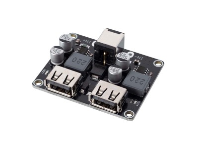 M&oacute;dulo Conversor DC-DC Buck Step-Down 2 Canais USB QC3.0/QC2.0 6-32V para 3V, 9V, 12V, 24V Carregador R&aacute;pido - Imagem 3