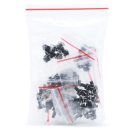 Kit 70 pe&ccedil;as, 7 valores, interruptores t&aacute;teis 6&times;6 mm (alturas 4,3/5/6/7/8/9/10 mm)