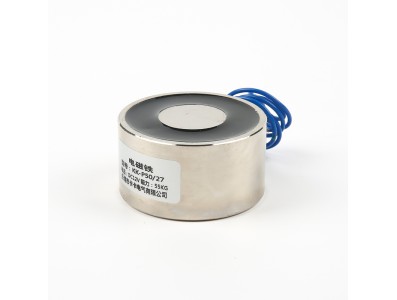 Eletro&iacute;m&atilde; de suc&ccedil;&atilde;o P50/27 DC 12V 55 kg - Imagem 4