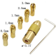 Mandris mini 3,17 mm, 7 pe&ccedil;as, di&acirc;metros 0,5 / 1,0 / 1,5 / 2,5 / 3,0 mm - Thumb - 1