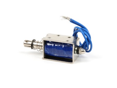 Solenoide eletromagn&eacute;tico push-pull JF-0630B DC 24 V 300 mA 10 mm 6 N - Imagem 1