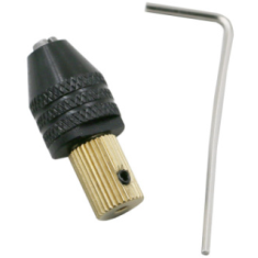 Mandril mini 3,17 mm para brocas de 0,5 a 3,2 mm, adaptador de haste
