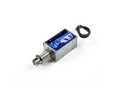 Fechadura eletromagn&eacute;tica penetrante LY-019 DC 12V 74 N 25 mm - Imagem 1