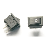 Interruptor mini rocker KCD11 SPST ON/OFF I/O 2 pinos snap-in 250V AC 3A