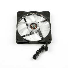 Ventoinha DC12V 12025 silenciosa com dupla abertura e 33 LEDs coloridos
