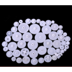 Kit 58 tipos de engrenagens de dentes retos (coroa), pacote de componentes para Arduino e DIY